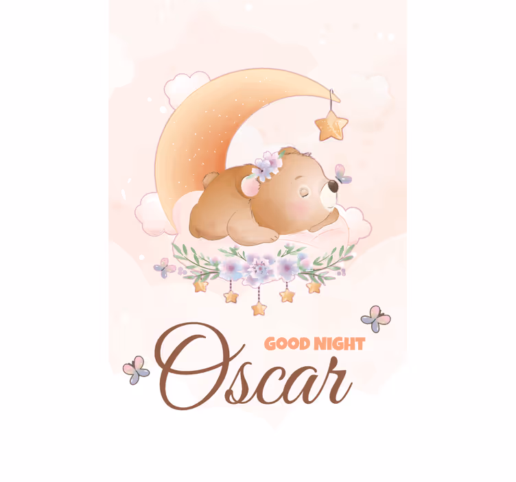 Tenda a rullo con orsetto personalizzabile - TenStickers