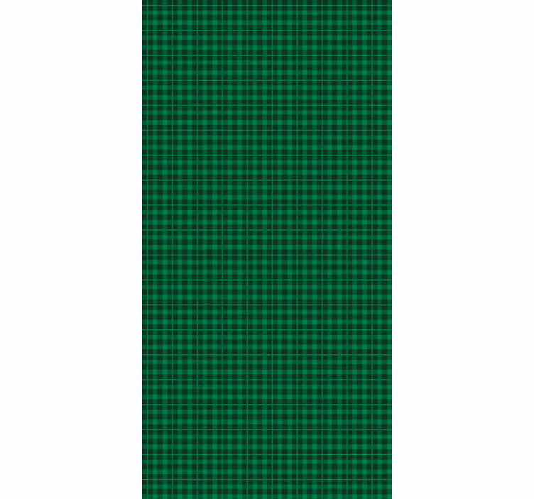 Tende a rullo motivi plaid verde classico - TenStickers