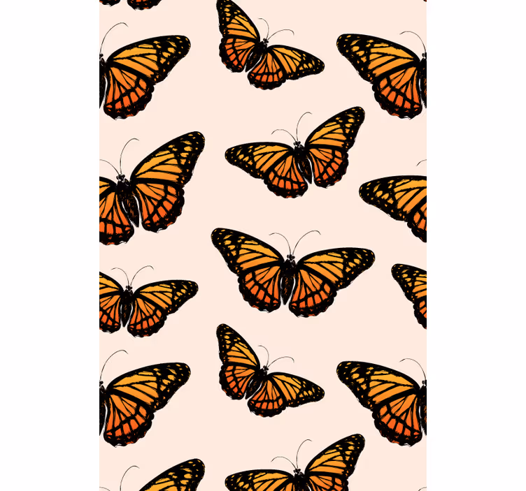 Tenda a rullo farfalle modello vibrante - TenStickers