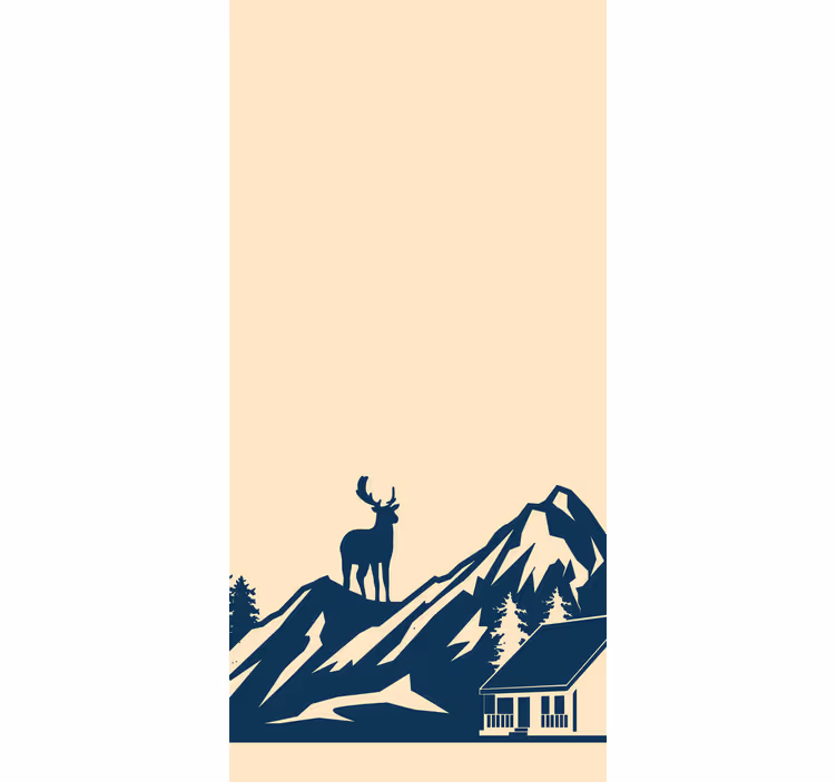 Tenda a rullo originale maestoso scenario montano - TenStickers