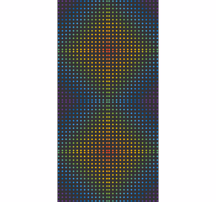 Tende a rullo trame e modelli Sfondo di mosaico arcobaleno con co - TenStickers
