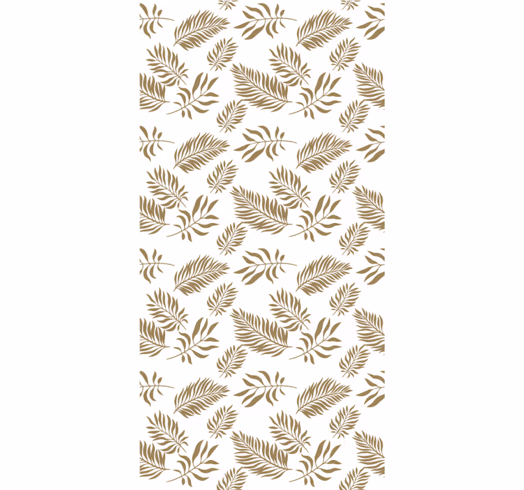 Tenda a rullo fiori e piante grazioso motivo a foglia - TenStickers
