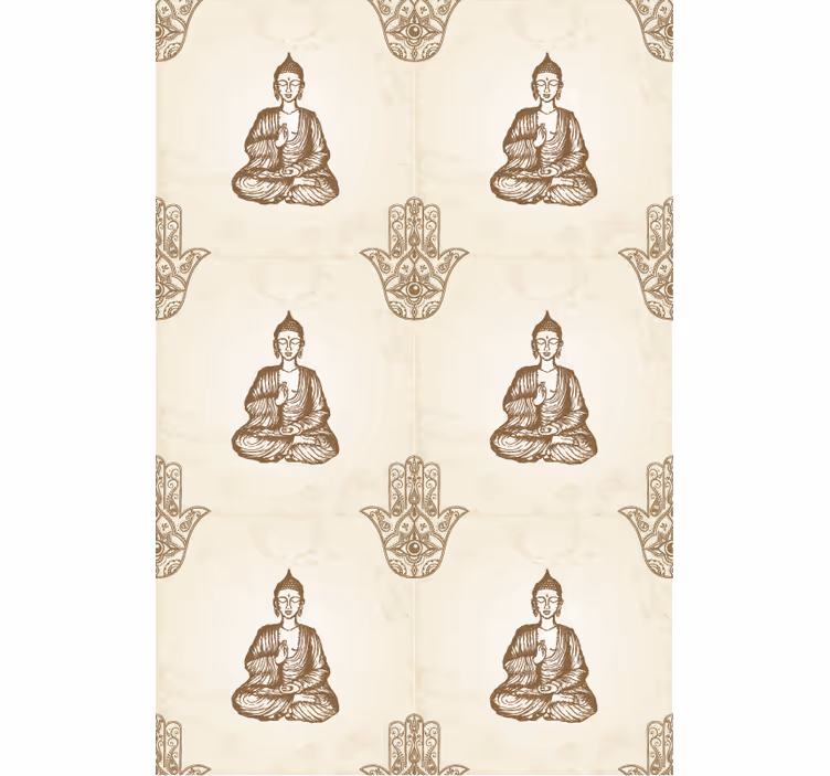 Tenda a rullo zen modelli di simboli del buddha - TenStickers