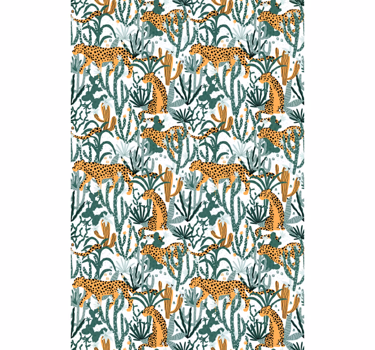 Tenda a rullo animali fauna flora safari - TenStickers