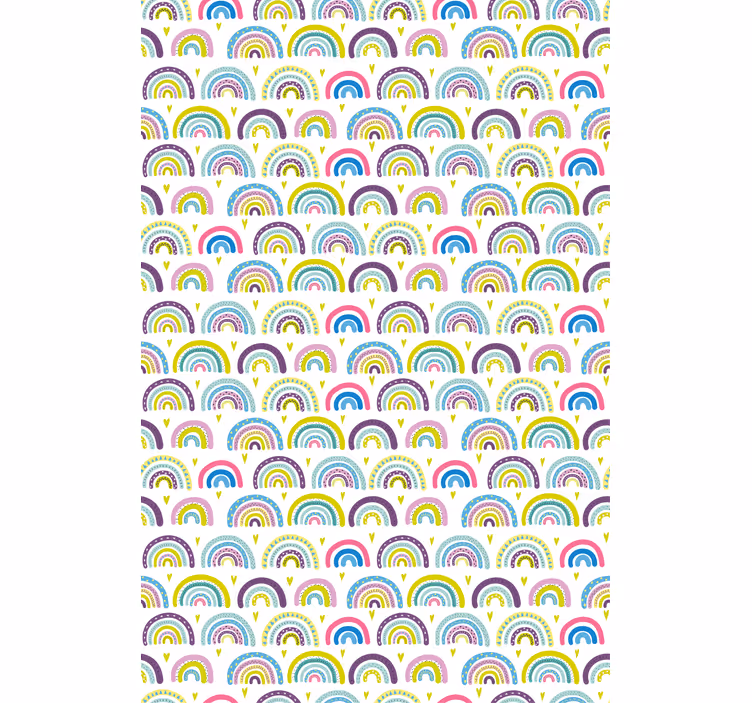 Tenda a rullo motivi arcobaleno colorati - TenStickers