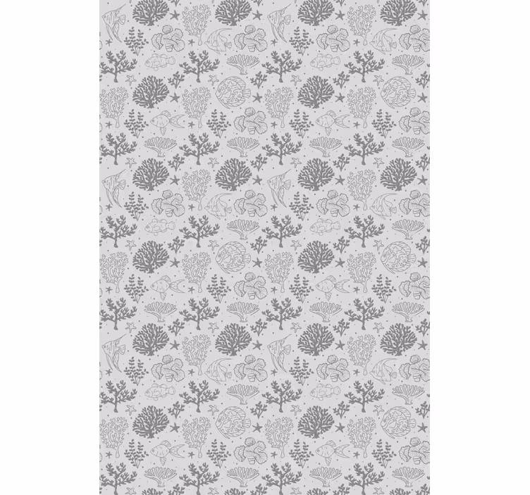 Tenda a rullo animali modelli di vita oceanica - TenStickers