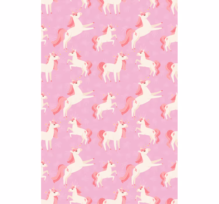 Tenda a rullo cameretta fantasia unicorno rosa - TenStickers