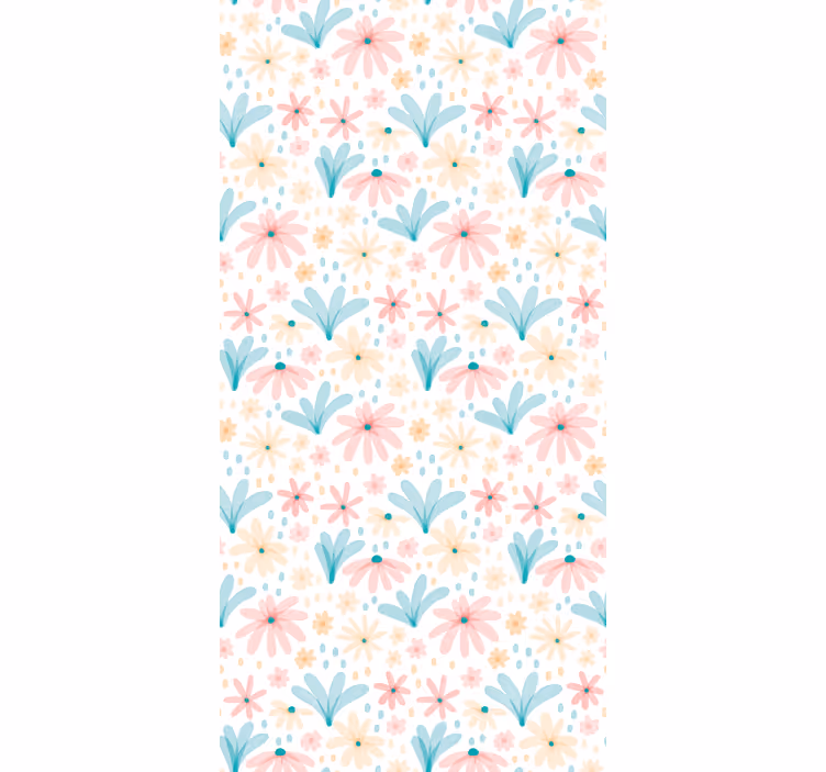 Tenda a rullo fiori e piante motivo floreale margherite - TenStickers