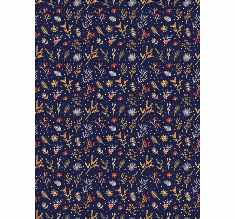 Tenda a rullo fiori e piante motivo floreale naturale - TenStickers