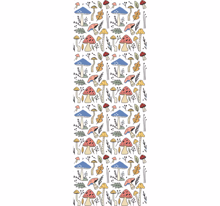 Tenda a rullo fiori e piante funghi e flora - TenStickers
