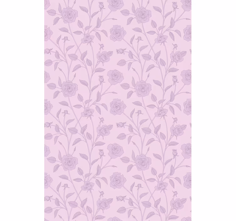 Tenda a rullo fiori e piante motivo rose - TenStickers