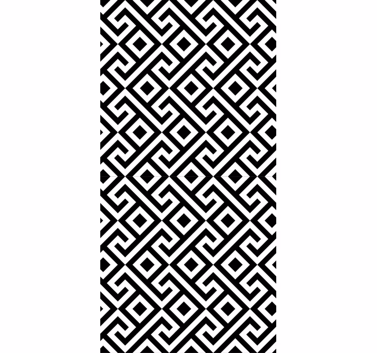 Tende a rullo motivi geometrico nero bianco - TenStickers