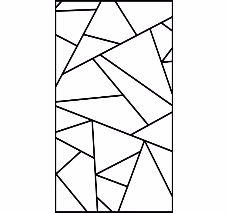 Tende a rullo da bagno Linee geometriche nere design minimalista - TenStickers