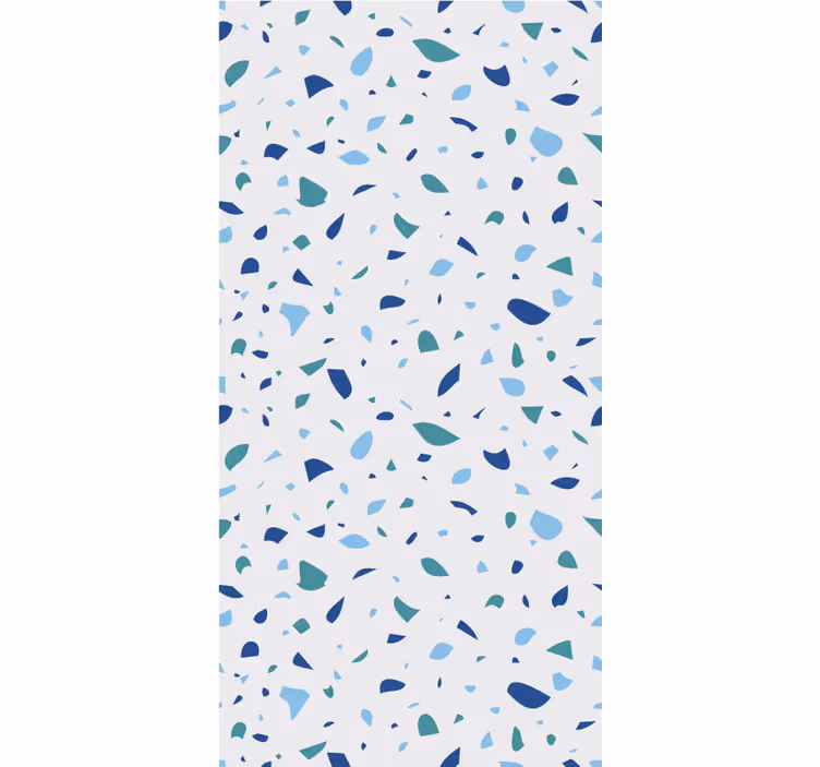 Tende a rullo motivi effetto terrazzo blu - TenStickers
