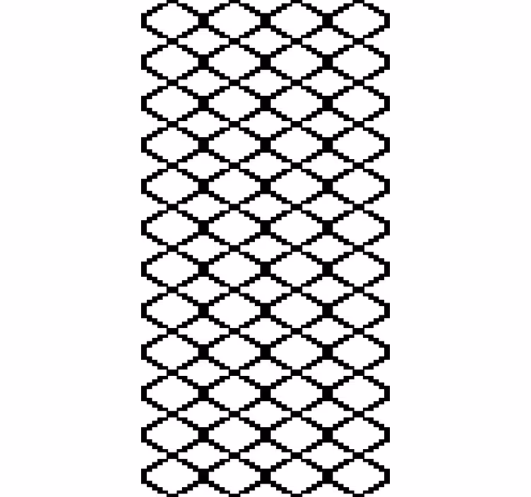 Tenda a rullo moderna disegno geometrico in bianco e nero - TenStickers