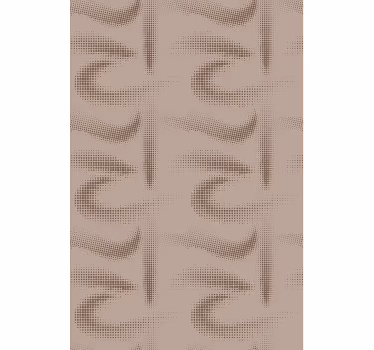 Tende a rullo motivi marrone curvo modellato - TenStickers