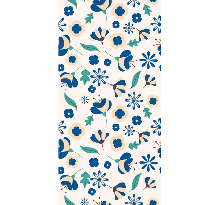 Tenda a rullo fiori e piante motivo floreale botanico - TenStickers