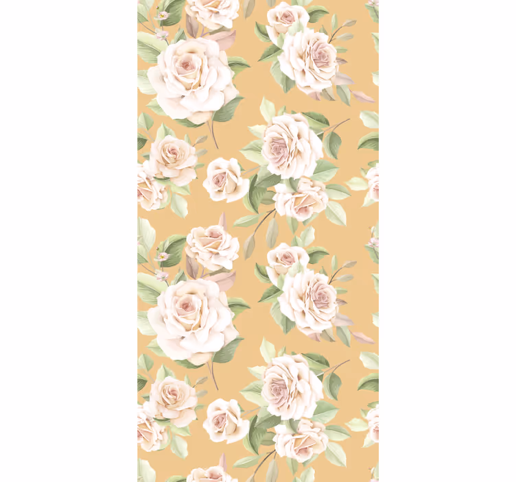 Tenda a rullo fiori e piante modello di rosa in fiore - TenStickers