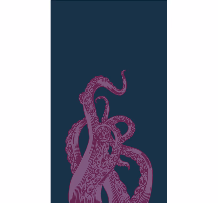 Tenda a rullo animali disegno dei tentacoli di polpo - TenStickers