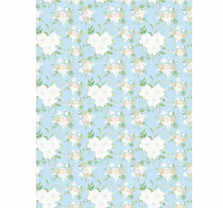 Tenda a rullo fiori e piante stile selvaggio grandmillennial - TenStickers