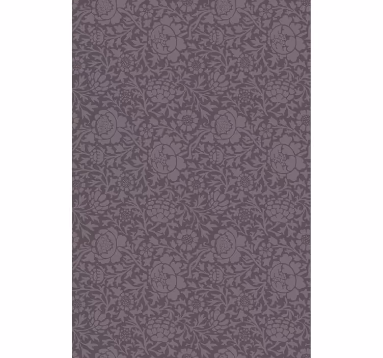 Tenda a rullo fiori elegante motivo grigio - TenStickers