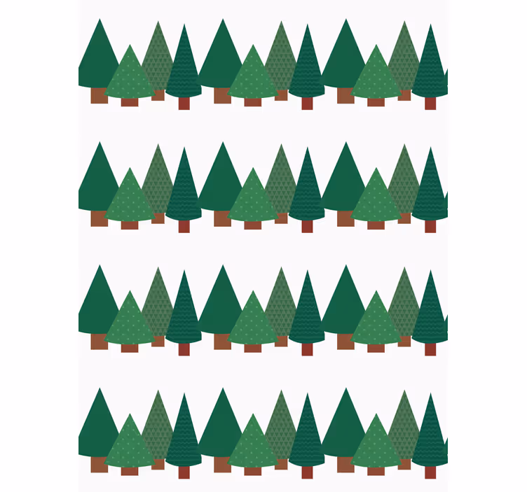 Tenda a rullo alberi modello di foresta semplice - TenStickers
