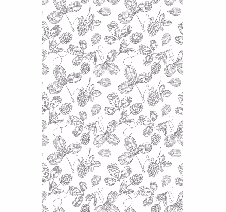 Tenda a rullo con fiori soggiorno ricamo floreale - TenStickers