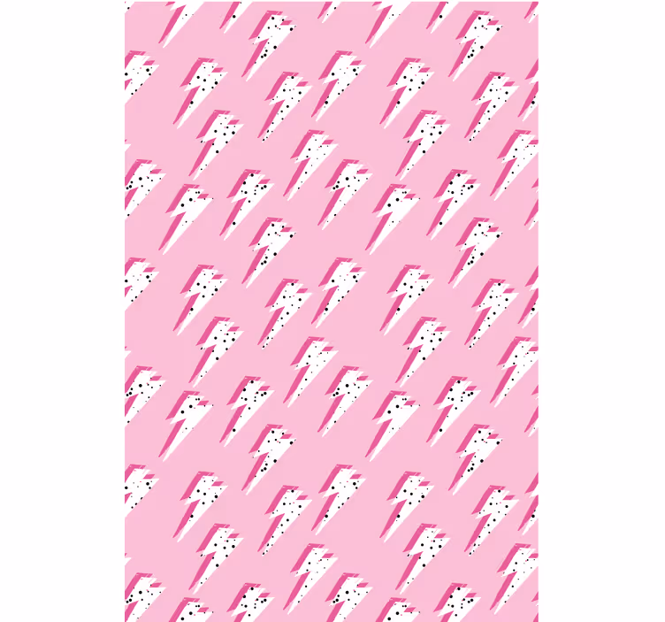 Tenda a rullo camera ragazzi raggi bianchi su sfondo rosa - TenStickers