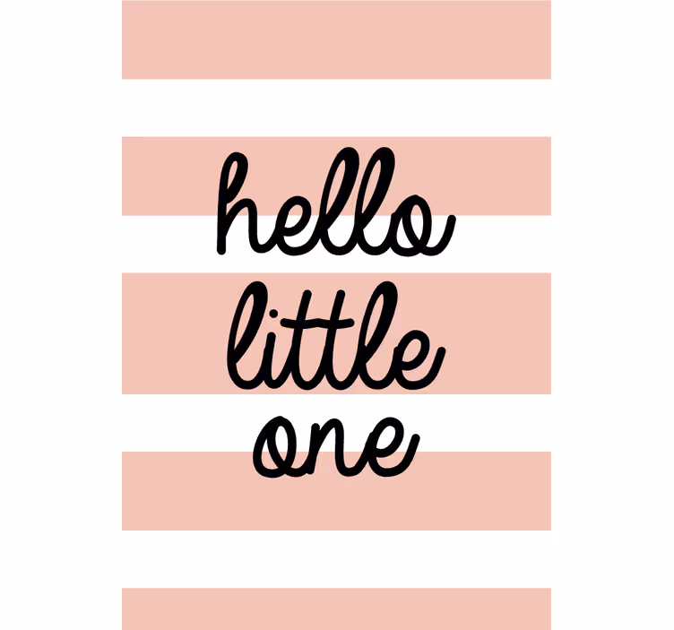 Tenda a rullo frasi hello little one - TenStickers