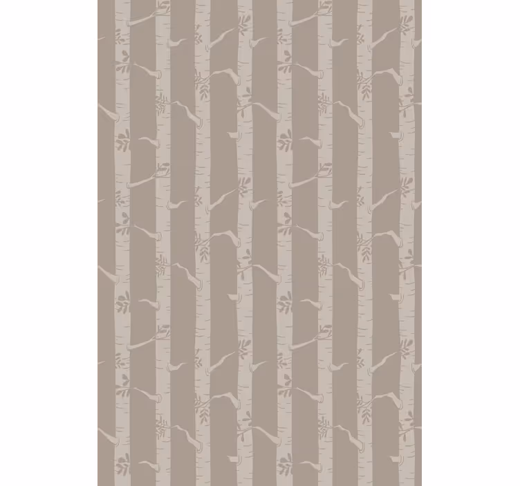 Tenda a rullo alberi modello marrone betulla - TenStickers
