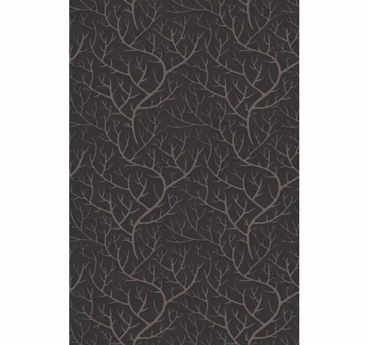 Tenda a rullo alberi foresta notturna in stile scandinavo - TenStickers