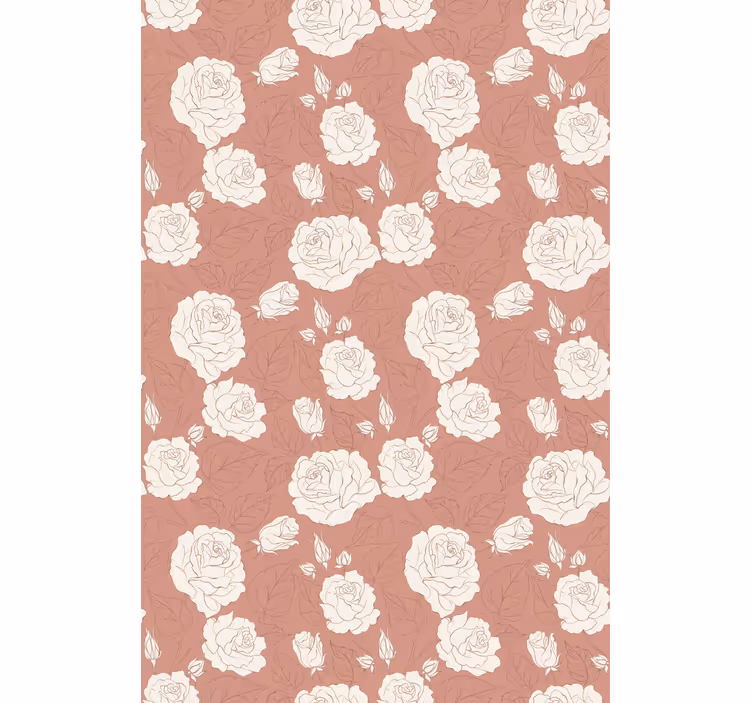 Tenda a rullo fiori disposizione delicata - TenStickers