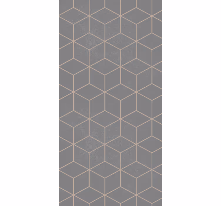 Tenda a rullo moderna motivo geometrico grigio - TenStickers