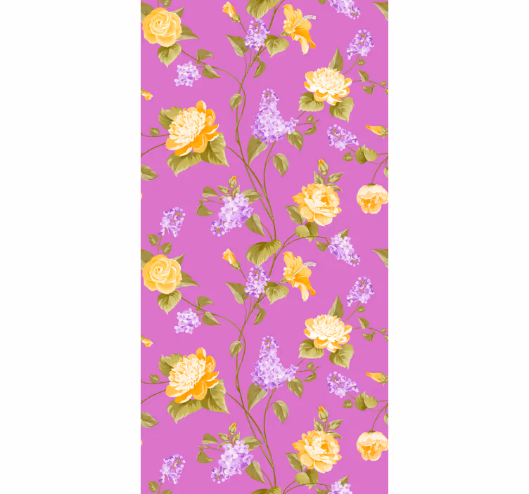 Tenda a rullo fiori e piante pannelli floreali - TenStickers