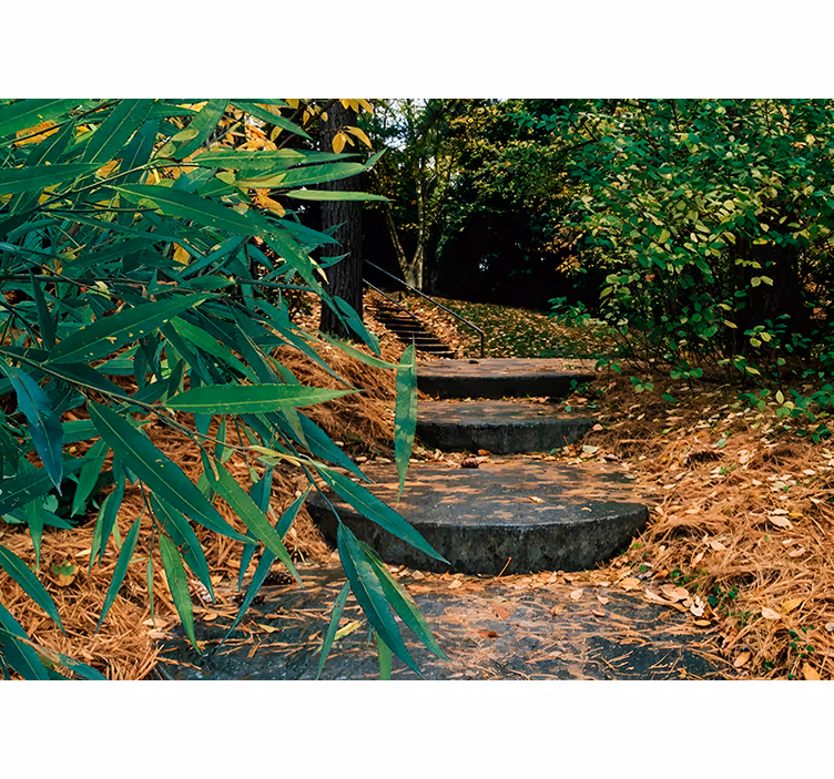 Tenda a rullo con foresta verde - TenStickers