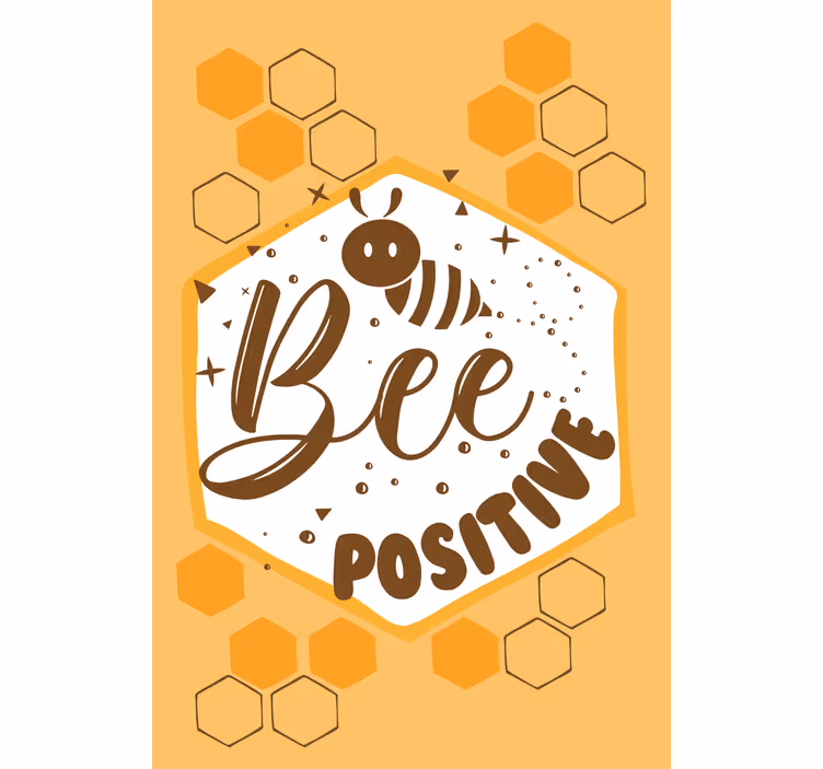 Tenda a rullo frasi messaggio positivo delle api - TenStickers