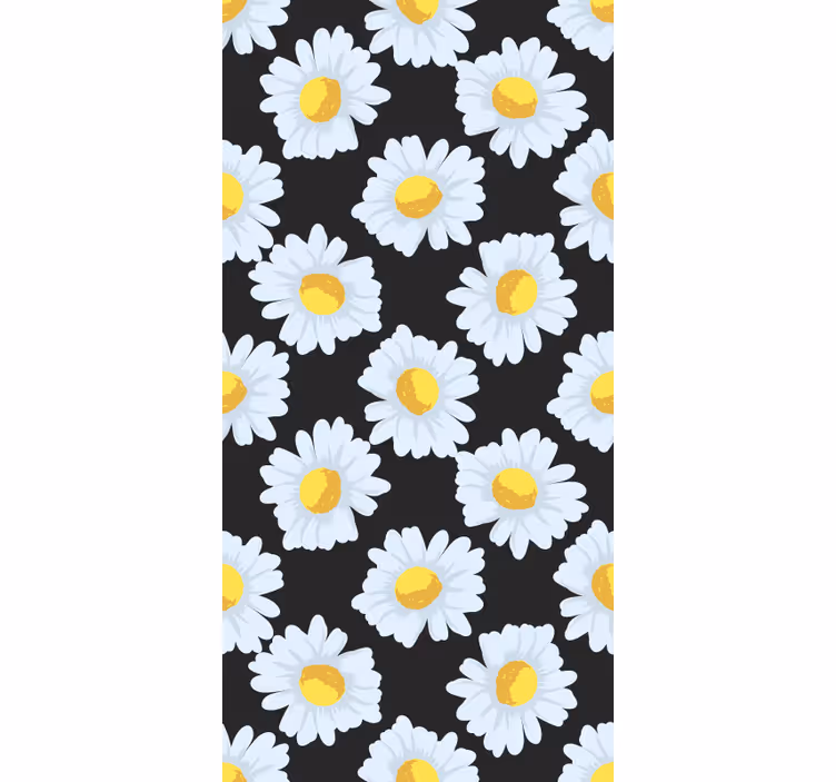 Tenda a rullo fiori e piante tema fiore margherita - TenStickers