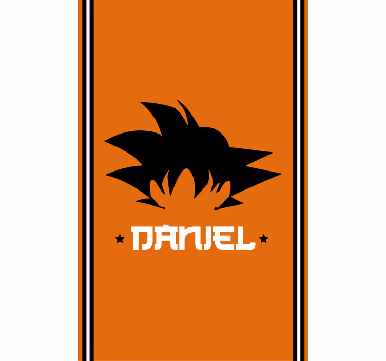 Tenda a rullo tema Goku e nome personalizzabile - TenStickers