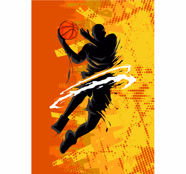 Tenda a rullo con giocatore di basket - TenStickers