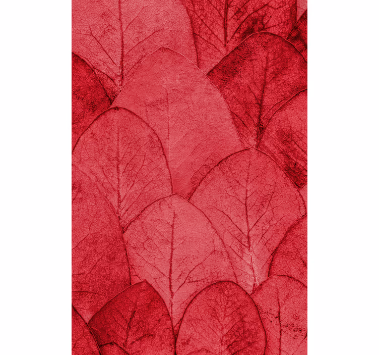 soggiorno tende a rullo foglie magenta - TenStickers