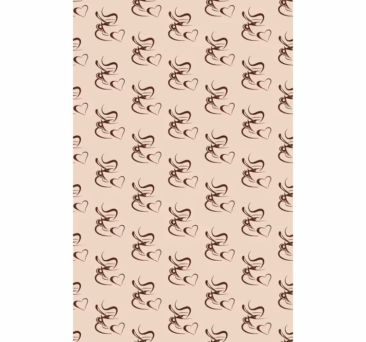Tenda a rullo cucina moderna illustrazione del caffè - TenStickers