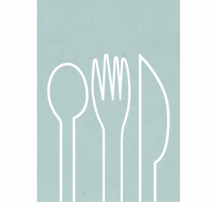 Tenda a rullo cucina moderna coltelli - TenStickers