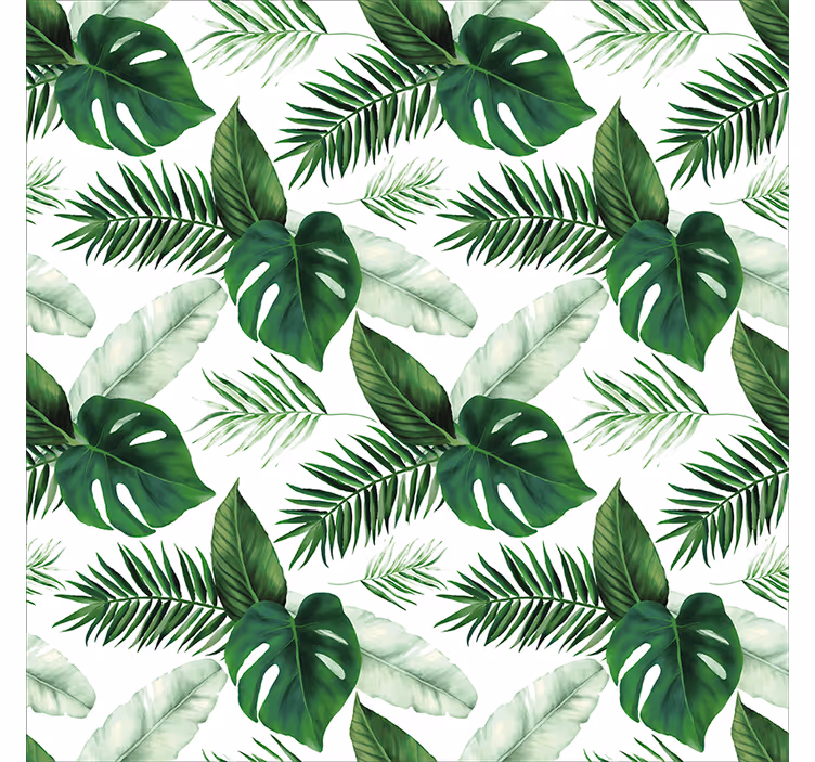 Tende a rullo disegno di foglie tropicali - TenStickers