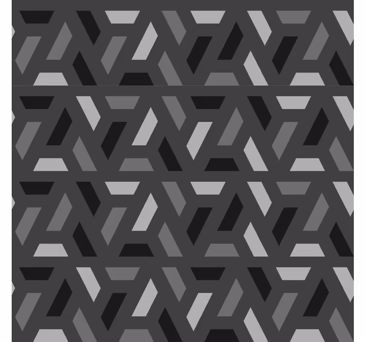 Tenda a rullo triangoli geometrici toni neri - TenStickers