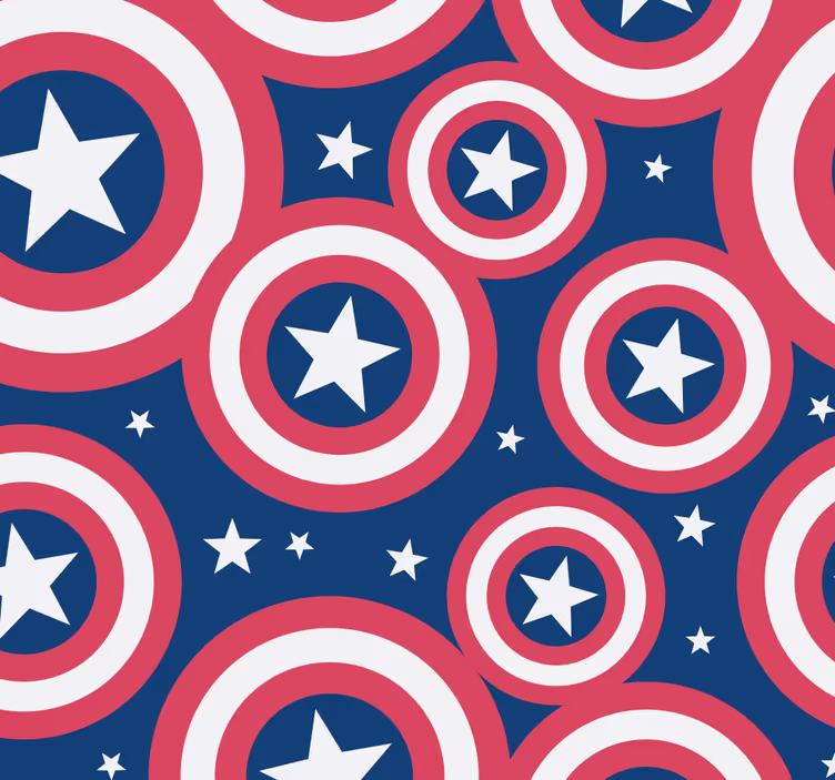 Tende a rullo supereroi scudo arrotondato americano - TenStickers