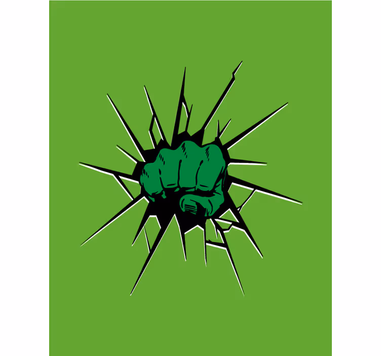 Tende a rullo supereroi pugno verde - TenStickers
