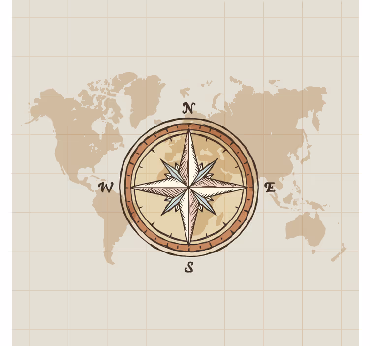 Tende a rullo soggiorni mappamondo cartografia - TenStickers