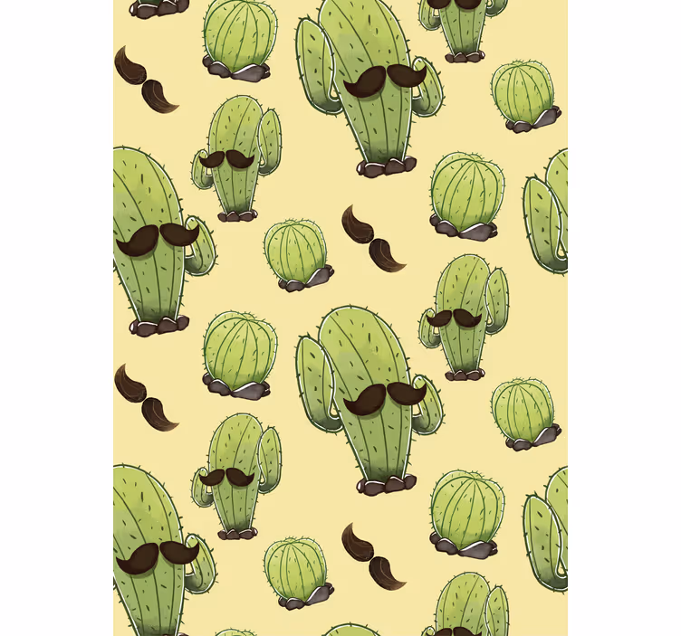 soggiorno tende a rullo cactus con i baffi - TenStickers