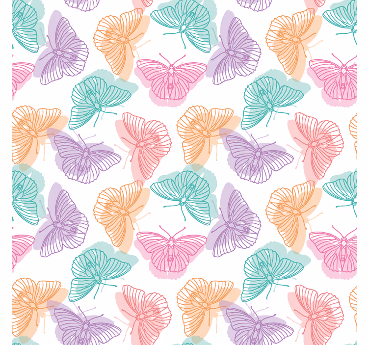 Tende a rullo farfalle sagoma colorata - TenStickers