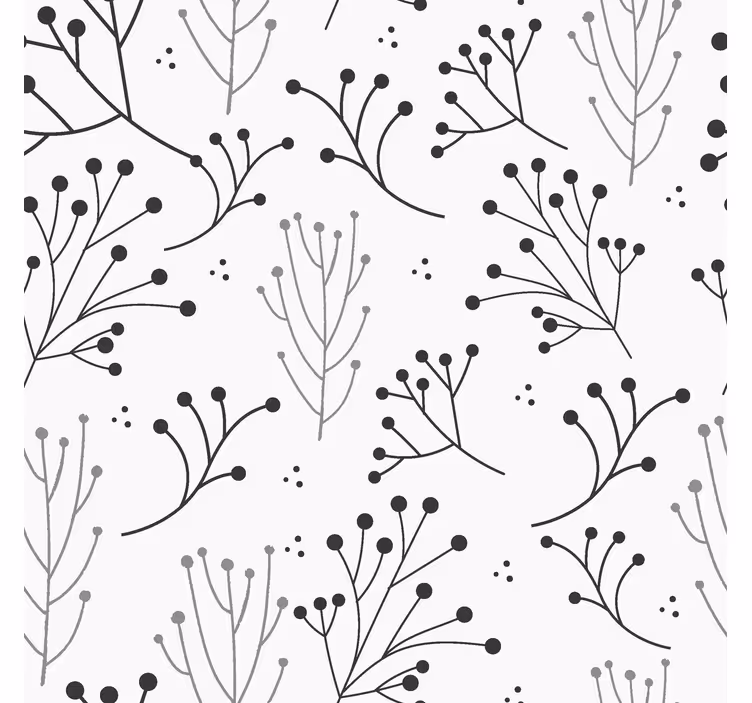 Tende a rullo moderne floreale minimalista - TenStickers